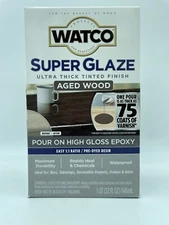 RUST-OLEUM Watco AGED WOOD Super Glaze High Gloss Epoxy 365338 One Quart Kit