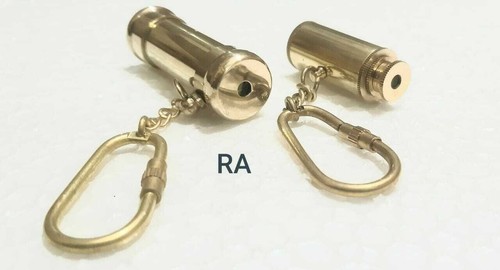 Set Of 2 Vintage Brass kaleidoscope & telescope Key Chain Good Collectible Gift - Picture 4 of 6