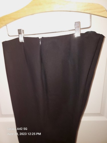 AKRIS BLACK SIZE 12 PANTS SLACKS TROUSERS EXCELLENT WOOL/POLYESTER FLAT FRONT 12 - Picture 5 of 10