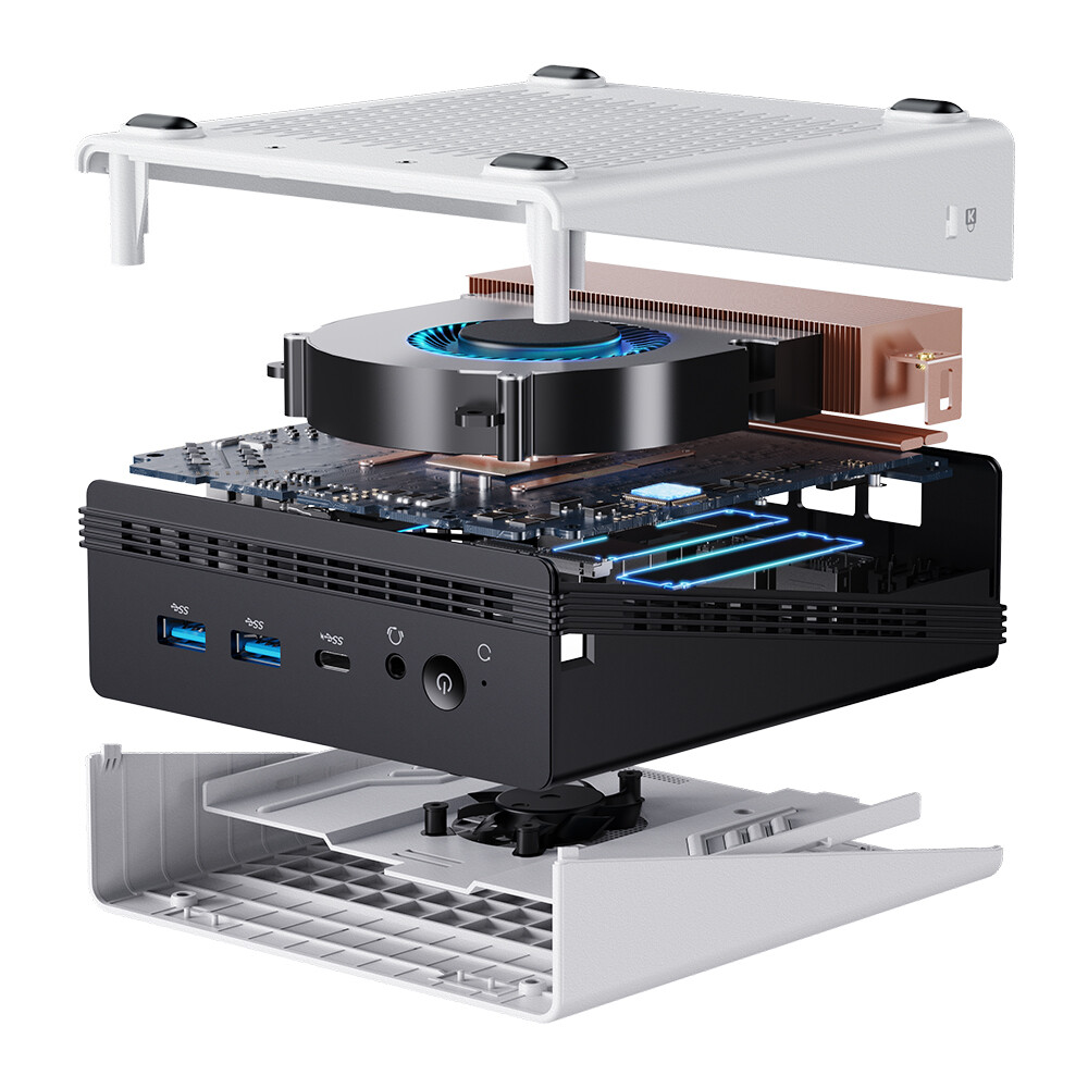 CHUWI UBOX Gaming PC Mini AMD Ryzen 5 6600H Windows 11 Pro