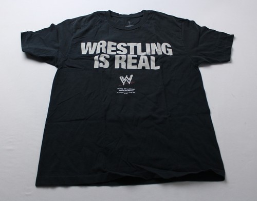 Travis Scott x WWE Unisex Erwachsene Wrestling Is Real T-Shirt BE5 schwarz Large