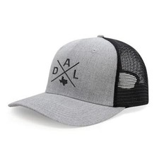 Dallas DAL Hat for Men Women – Snapback Trucker Baseball Cap (Grey/Black)