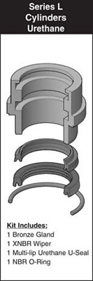 R978006776 REXROTH 1-3/8'' ROD CYLINDER GLAND KITS CDT1,CGT1, CDT4, URETHANE