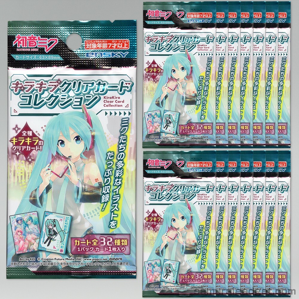 Hatsune Miku: Kira Kira Sparkly Clear Card Collection (15 Packs