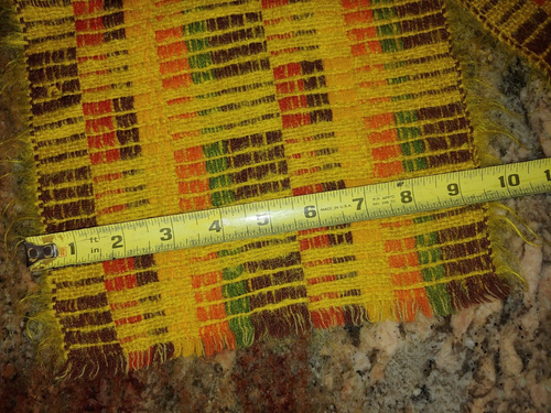 Madawaska Weavers Canada Pure Wool Hand Woven Scarf 9x62" - Picture 4 of 5