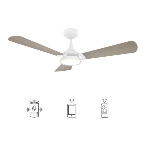 CARRO Smart Ceiling Fan DC Motor White 
