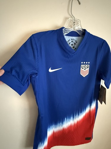 Nike Kids 2024 USWNT 4-Star Dri-fit Adv Knit USA Soccer Jersey FJ1526-418 Large - Picture 5 of 6
