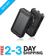 Eco-Friendly 36800mAh Solar Power Bank - Fast USB Charging & Waterproof Design