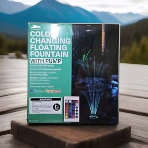 Color Changing Floating Fountain With Pump Model #71141