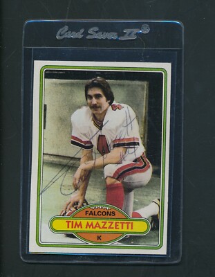 1980 Topps #383 Tim Mazzetti Falcons Signed Auto *A8542 | eBay