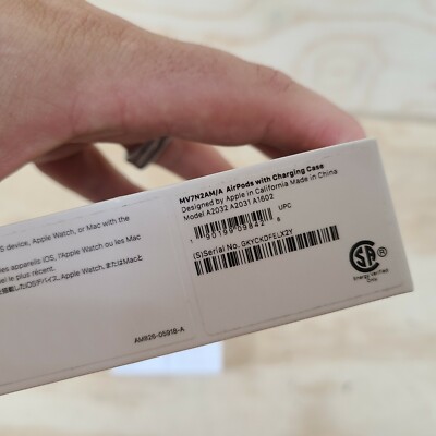 BOX ONLY Apple AirPods A2032 MV7N2AM/A Box Only NO Inserts or