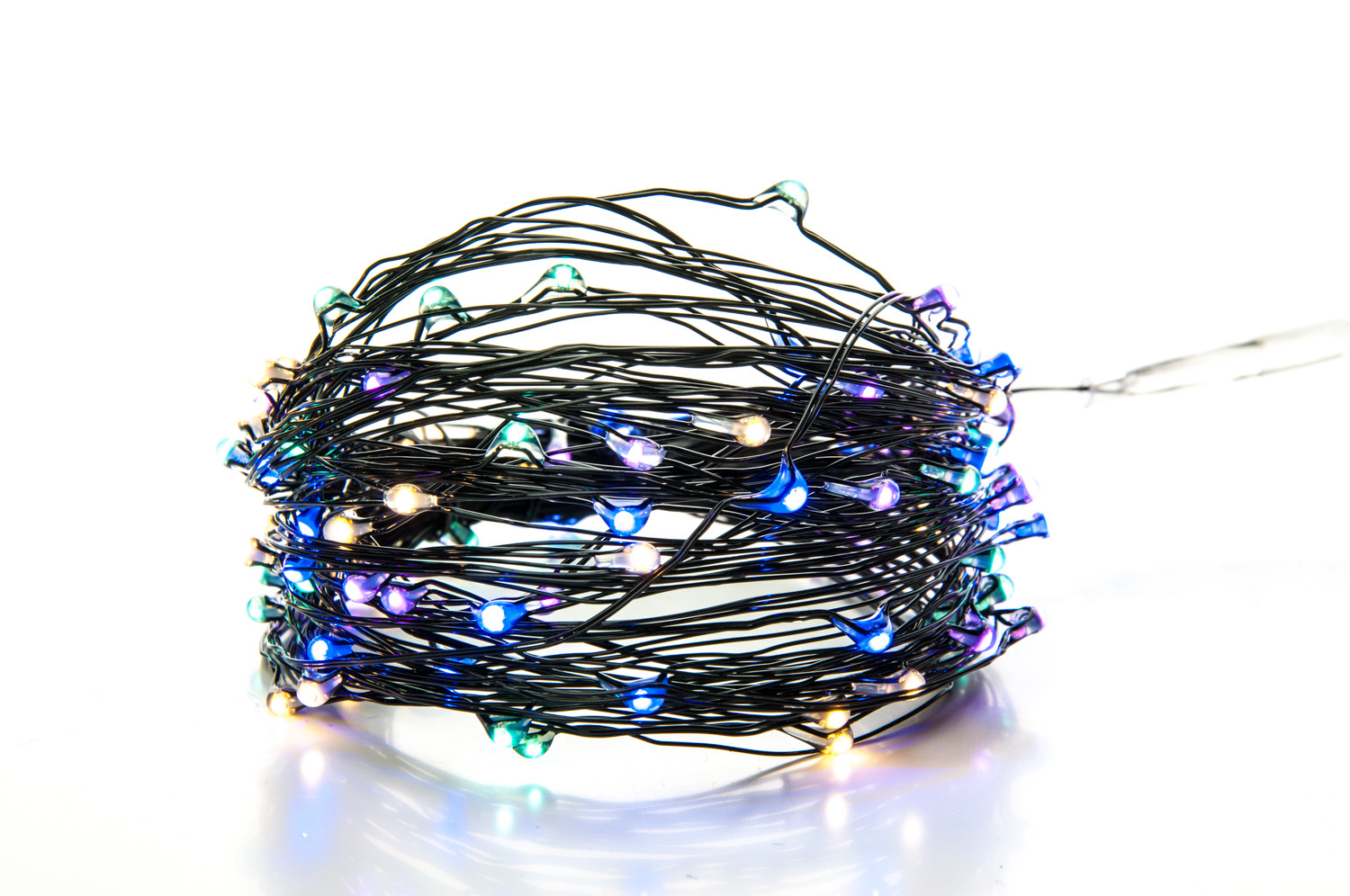 105 LED Fairy Lights 10.5M with 8 Function USB Powered Copper & Black