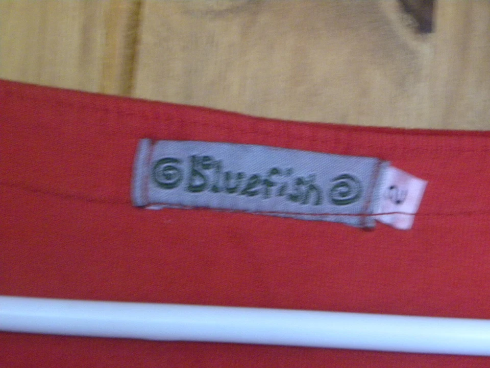 ABRIGO/VESTIDO LARGO ROJO TERCIOPELO PEZ AZUL TALLA 3 ¡GUAU! Foto 4 de 4