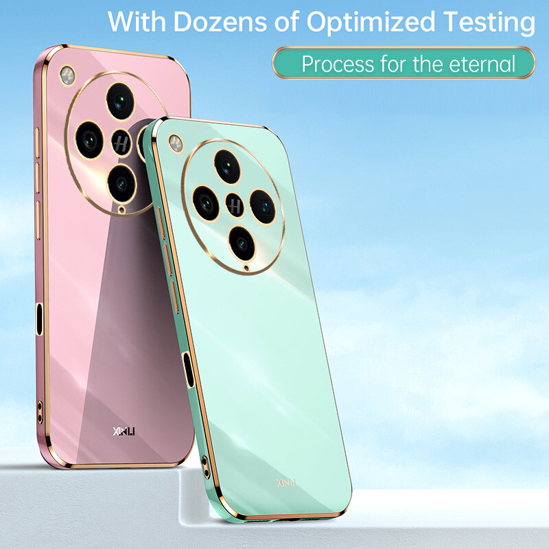 For Oppo Find X8 Pro, Luxury Shockproof Plating Border Soft TPU Jelly Case  Cover