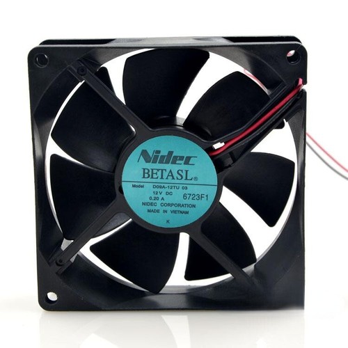 1pc 9CM 2-wire Cooling Fan D09A-12TU 03 12V 0.2A 9025 - Afbeelding 2 van 5