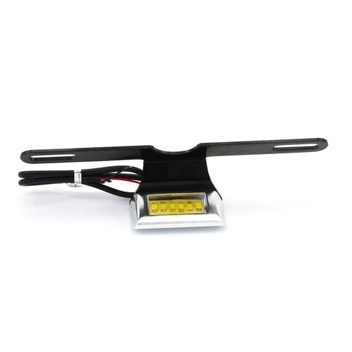 Aluminum Motorcycle Rear License Plate Mount Holder Bracket With LED Tail Light - Picture 11 of 12