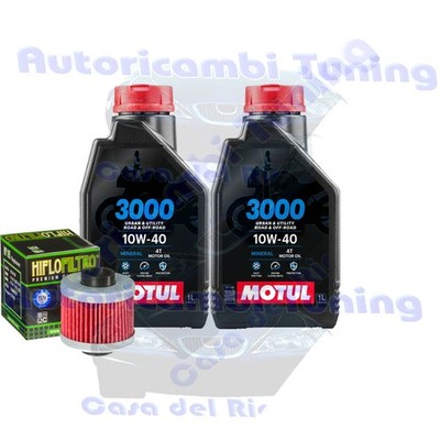 Motul 3000 10W40 Ölwechselkit Für Aprilia 125 Leonardo ST 1996>2005