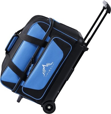 Double Roller 2 Ball Bowling Bag with Separate Shoe Compartment