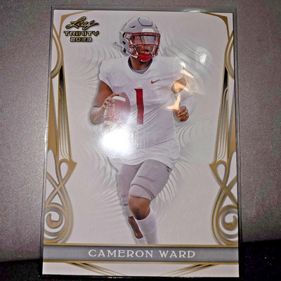 2023 leaf trinity #11 CAMERON (CAM) WARD RC -TENNESSEE TITANS/UNIV OF MIAMI