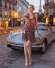ZARA NEW WOMAN LIMITED EDITION BEADED TIE-DYE PRINTED DRESS XS-XL 1377/121/330