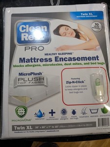Mattress Encasement Twin XL Waterproof Zip Off Bed Bug Dust Mite CleanRest
