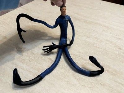 Marvel Toy Biz Fantastic Fantasy 4 Mr. Fantastic Gummi Flexy Action Figuren Vintage