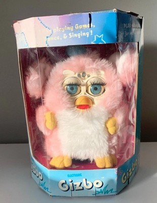 1998 Habby Pink & White Furby Dino - Works