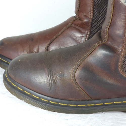 Dr. Martens Women's Leonore 2976 US9 Brown Leather Faux Fur Lined Chelsea Boots - Picture 20 of 22