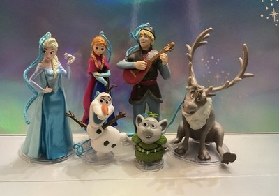Disney Frozen Christmas Ornament Set Elsa Anna Olaf Kristoff Sven Troll