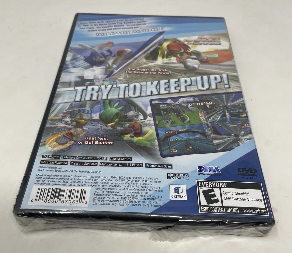 Sonic Riders (Sony PlayStation 2, 2006) PS2 Greatest Hits Brand New Sealed READ - Image 2 of 4