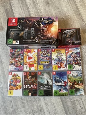 Nintendo Switch Monster Hunter Rise Edition Inkl. 10 Spiele + Pro Controller