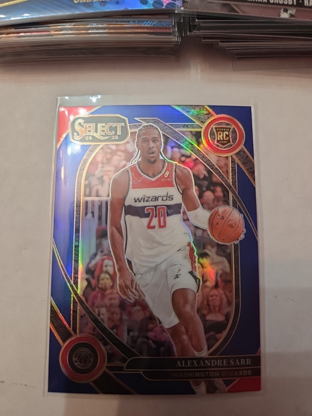 2024-25 Panini Select - Courtside Alexandre Sarr #274 Blue Prizm (RC)