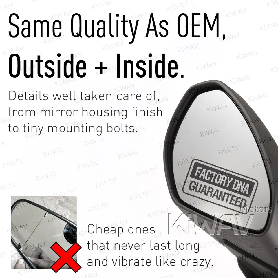 Espejo retrovisor lateral izquierdo solo se adapta a Ducati 1199 Panigale S R negro 2013 2012 Foto 3 de 4