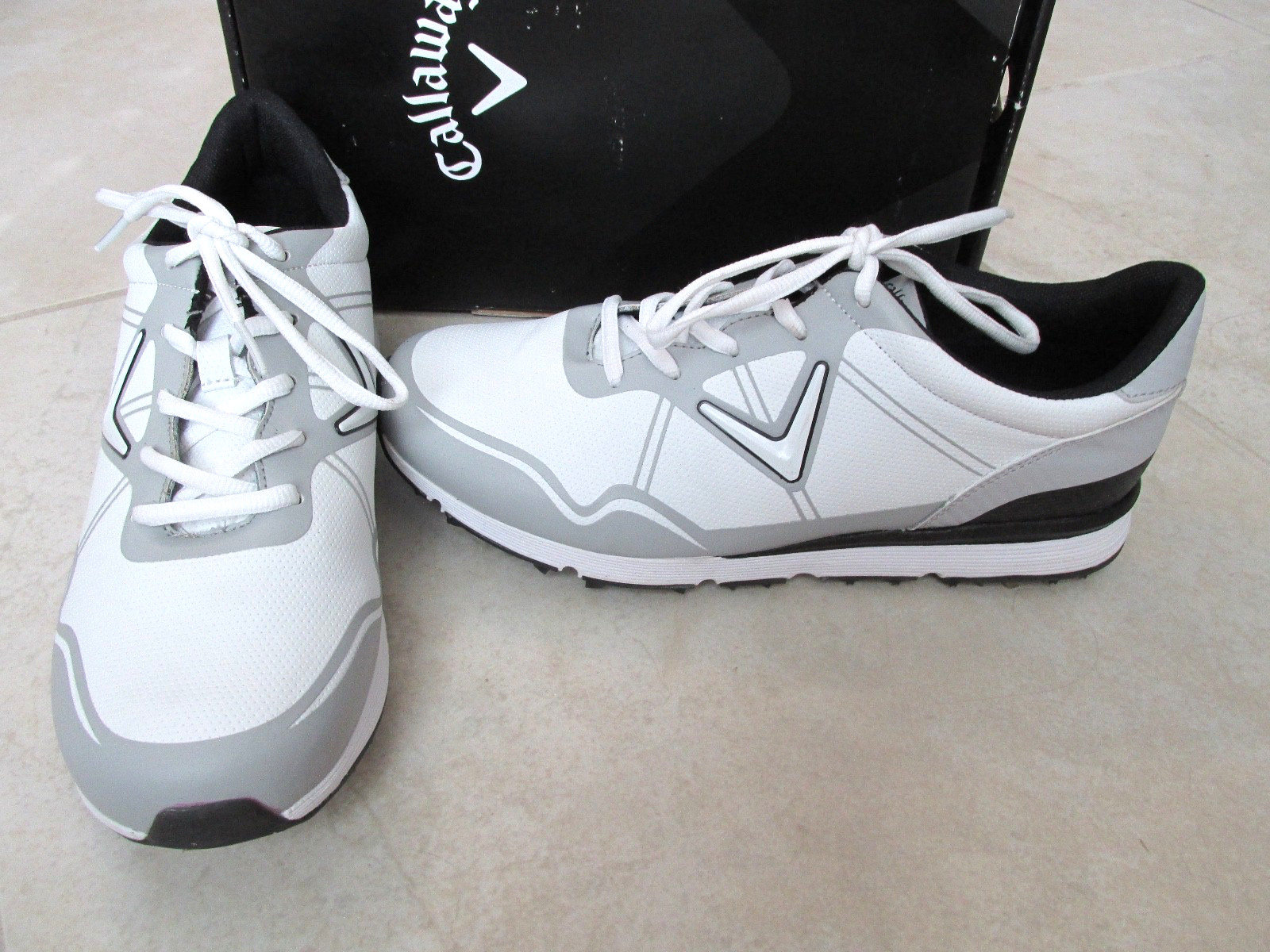 White Leather Spiked Women's 10b Sneakers $79.95