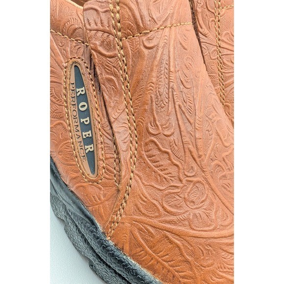 Roper Performance Women's Brown Embossed Leather … - image 3