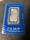 1 OZ SILVER BAR PAMP LADY FORTUNA  .999 FINE SEALED ASSAY CARD SWISS