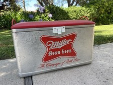 De colección Miller High Life Metal Aluminio Acolchado Top Cooler Cronstrom’s