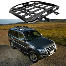 For Mitsubishi Pajero 50" Car Roof Rack Basket Luggage Cargo Carrier Aluminum US