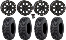 System 3 SB-7 15" Wheels Bk (6+1) 35" Tricera Tires Polaris Ranger XP 9/1K