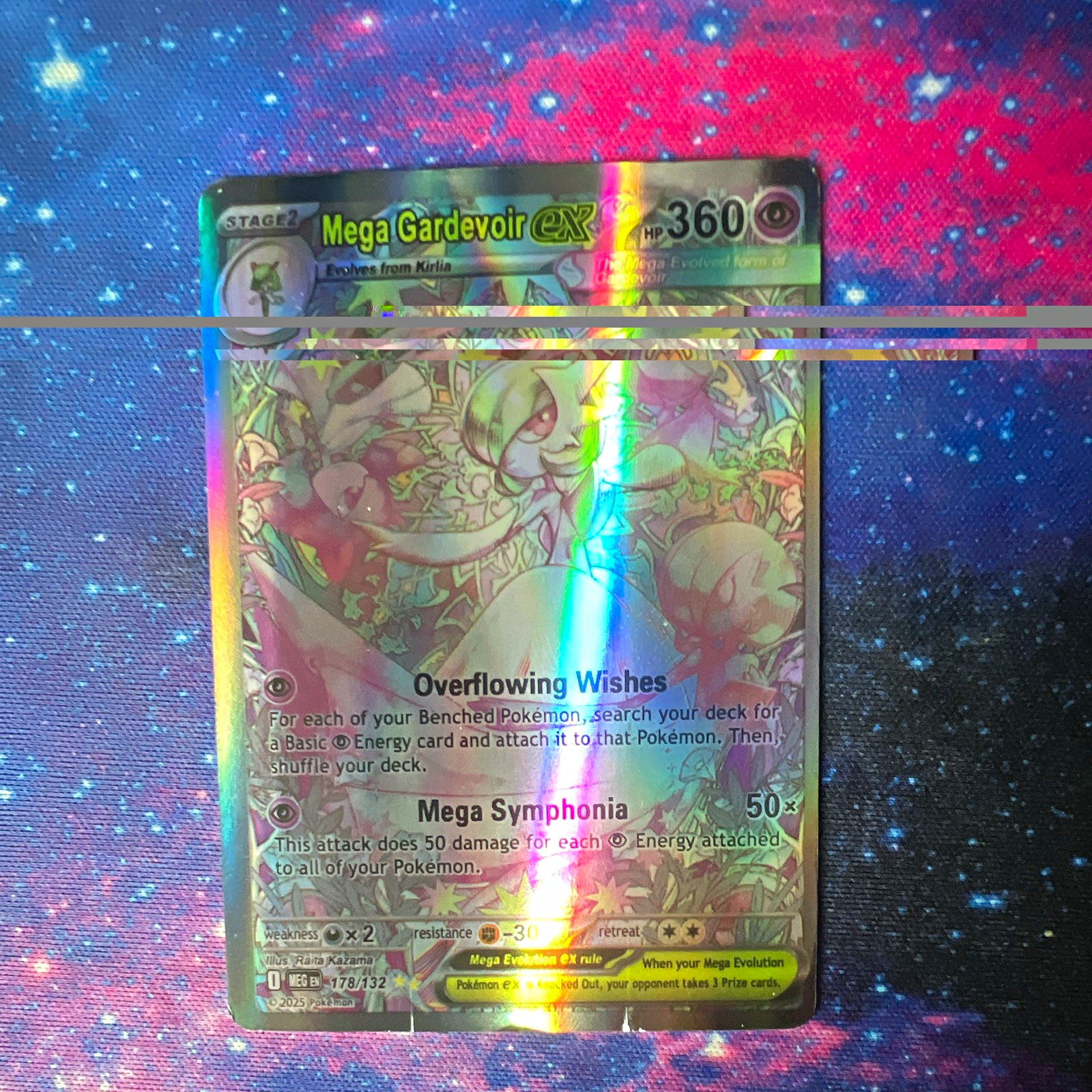 Mega Gardevoir EX 178/132 Evolutions Secret Rare Full Art Holo English 2016