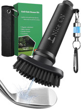 Water Golf Club Cleaner Brush with Towel, Magnetic Golf Club Brush Groove Cleane