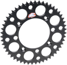RENTHAL Rear Sprocket - Aluminum - 51 Tooth - Black - Kawasaki 112U-520-51GEBK