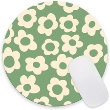 Aesthetic Floral Mouse Pad: Retro Daisy Pattern Desk Mat for Home Office  Gift