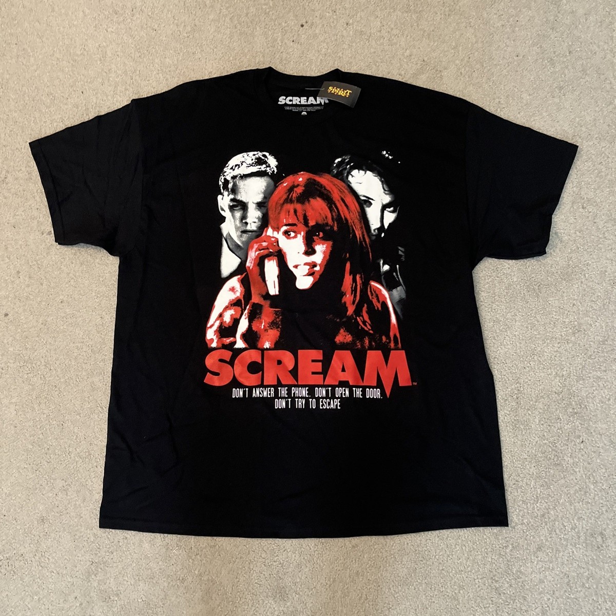 Spirit Halloween Scream Black T-Shirt Men's 2XL | eBay