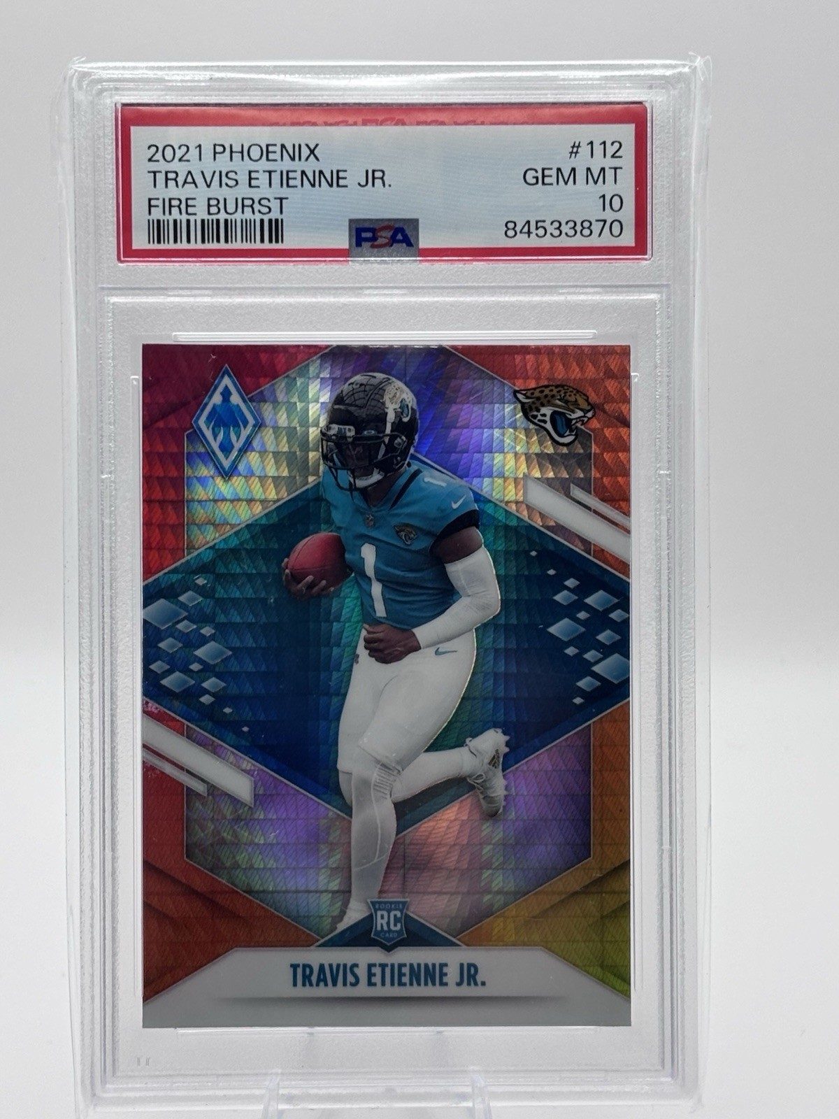 Travis Etienne Panini Phoenix #112 Fire Burst