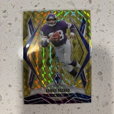 Panini 2025 Phoenix Yellow Pyramids Ahmad Rashad #50 /185 Minnesota Vikings
