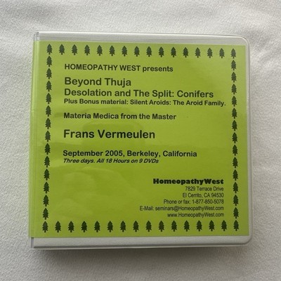 Frans Vermeulen-  Beyond Thuja DVD Audiobook Bonus Material 18hr - NEW