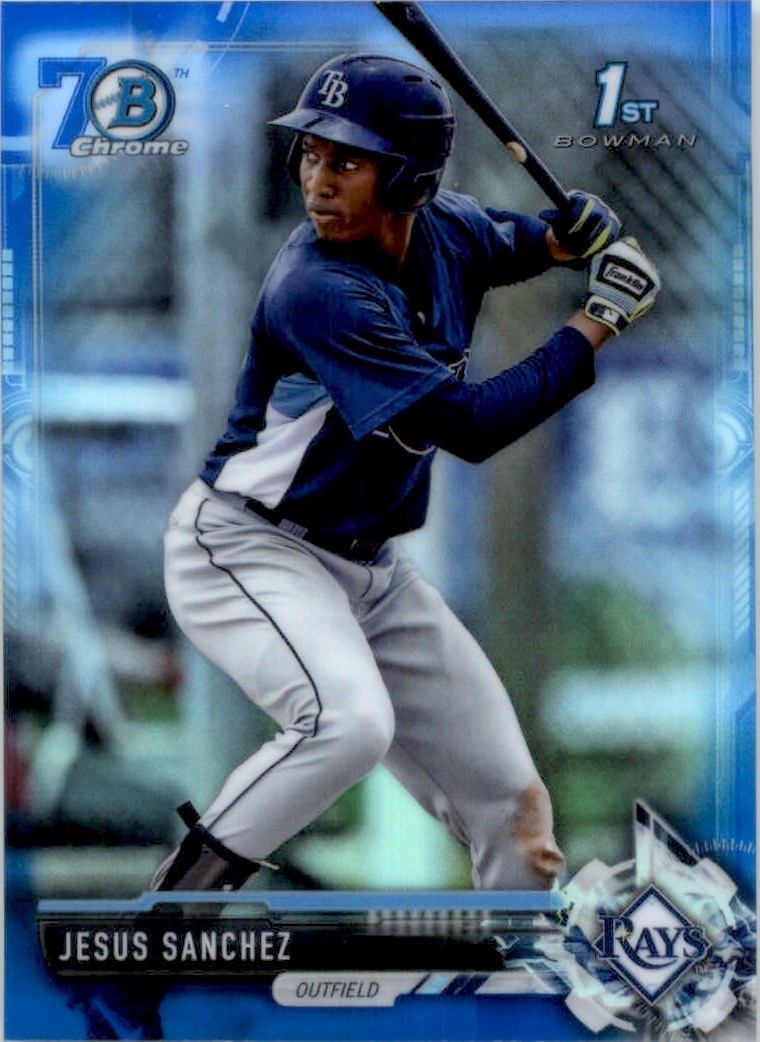 2017 Bowman Chrome - Prospects Jesus Sanchez #BCP228 Blue Refractor /150 (RC)