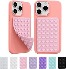 2 Pack Silicone Octo Cup Buddy Sticky Grip Holder for Cellphone, Light Pink Eb