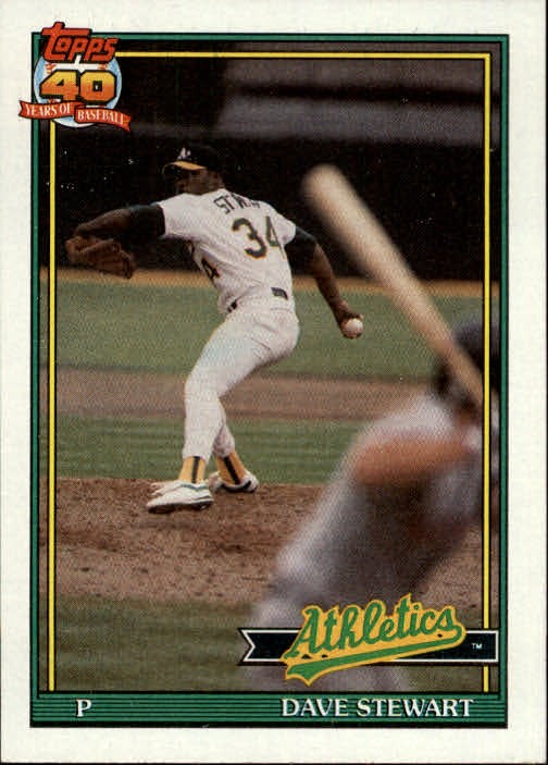1991 Topps #580 Dave Stewart - BB